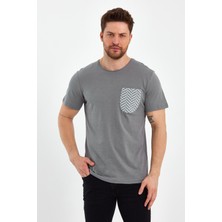 Uomo Park 2601 Cep Baskı  Detaylı Relax T-Shirt