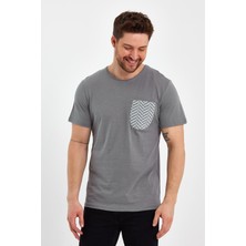 Uomo Park 2601 Cep Baskı  Detaylı Relax T-Shirt