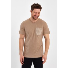 Uomo Park 2601 Cep Baskı  Detaylı Relax T-Shirt