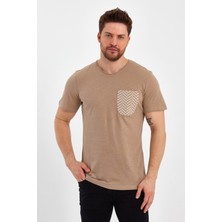 Uomo Park 2601 Cep Baskı  Detaylı Relax T-Shirt