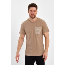 Uomo Park 2601 Cep Baskı  Detaylı Relax T-Shirt