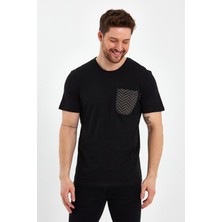 Uomo Park 2601 Cep Baskı  Detaylı Relax T-Shirt