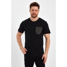 Uomo Park 2601 Cep Baskı  Detaylı Relax T-Shirt