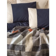 Cotton Box Çift Kişilik Battaniyeli Nevresim Comfy Clement Lacivert