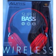 Auris BT004 Bluetooth Kulaklık Wireless Extra Bass Stereo  Kulak Üstü Kulaklık Bt 004