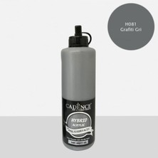 Cadence Hybrid Akrilik Boya H-081 Grafiti Gri Çok Amaçlı Kullanım 500 Ml Sanatsal Malzeme