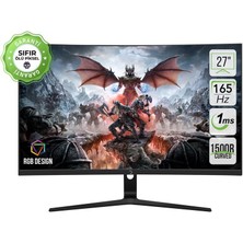 Gamepower 27'' Vivid Curved 165Hz 1ms 2X2W Speaker Va Gaming monitör