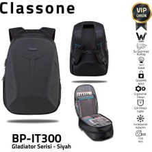 Classone BP-IT300 15,6 inç Notebook Sırt Çantası-Siyah