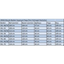Eslina 29502 Büyük Beden Önü Yırtmaçlı Pantolon -Bordo