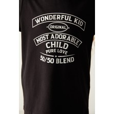 Penti Çocuk Wonderful Kid Slogan Baskılı Pijama Takımı