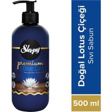 Sleepy Sıvı Sabun Premium 500ml Blue Care Seri (Doğal Lotus Çiçeği/Deniz Yosunu/Su Nane) (12 Li Set)