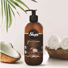 Sleepy Sıvı Sabun Premium 500ml Brown Care Seri (Doğal Badem/Hindistan Cevizi/Argan) (12 Li Set)