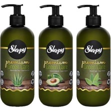 Sleepy Sıvı Sabun Premium 500ml Green Care Seri (Doğal Aloe Vera/Avokado/Adaçayı) (12 Li Set)