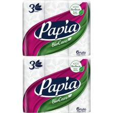 Papia Kağıt Havlu (3 Katlı) 12 Li Set Bio Care (2pk*6)