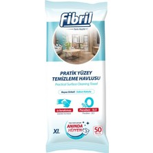 Fibril Yüzey Temizlik Havlusu 50 Yaprak Xl Karma 8 Li Set Beyaz Sirke-Sabun-Temizlik Kokulu 400 Yp