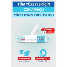 Fibril Yüzey Temizlik Havlusu 50 Yaprak Xl Karma 6 Lı Set Beyaz Sirke-Sabun-Temizlik Kokulu 300 Yp