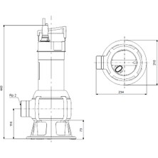 Grundfos Unilift AP35B.50.06.A1V Dalgıç Atık Su Drenaj Pompası