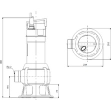 Grundfos Unilift AP35B.50.08.A1V Dalgıç Atık Su Drenaj Pompası