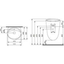 Bocchı Venezia Asma Monoblok Lavabo Parlak Beyaz 1083-001-0126
