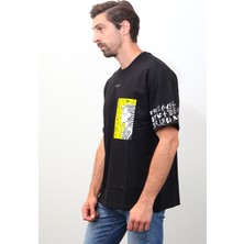 Sar-Esh Firavun Baskılı Oversize T-Shirt