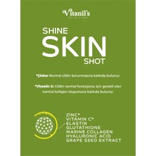 Shine Skin Shot - Hidrolize Balık Sıvı Kolajen 7500ML, Hidrolize Peptitler İçeren Sıvı Kolajen, Cilt Vitamini, Marine Collagen 5000 MG