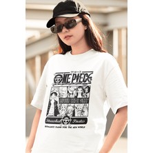 Populus One Piece After Time Skip Beyaz Tişört