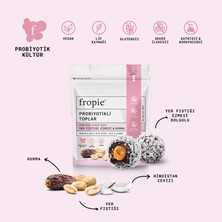 Fropie Vegan Probiyotikli Meyve Topları - Hindistan Cevizi Kaplı & Yer Fıstığı Ezmeli 80 gr