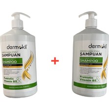 Dermokil Prebiotic Vitamin B5 Şampuan  Seti Sette2 Adet(1000*2:2000ml) Şampuan Mevcuttur