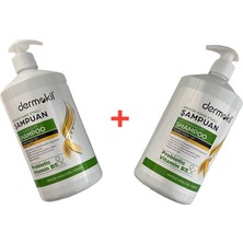 Dermokil Prebiotic Vitamin B5 Şampuan  Seti Sette2 Adet(1000*2:2000ml) Şampuan Mevcuttur