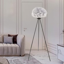 Apliqa Belinay Siyah Lambader Metal Malzemeli Modern Tasarım 145 cm İç Mekan Aydınlatma