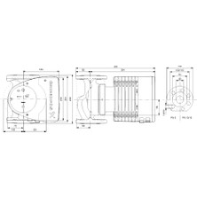 Grundfos Magna1 40-100 F 220 Frekans Konvertörlü Sirkülasyon Pompası