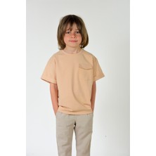 Luess Erkek Çocuk Somon Cepli Robalı Tshirt