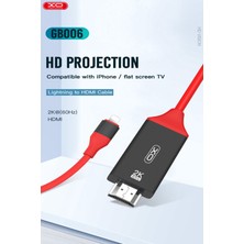 Xo XO-GB006 1.5 Metre Lıghtnıng Hdım 2k Ultra Hd Yüksek Çözünürlüklü Tv Uydu Alıcısı Kablosu