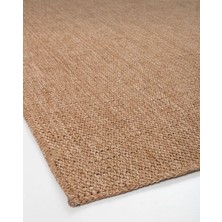 Saraz Halı SRZ-0604 Jüt Tabanlı Hasır Dokuma Örme Bohem Antialerjik Halı Kilim