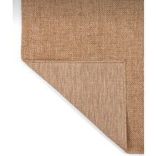 Saraz Halı SRZ-0604 Jüt Tabanlı Hasır Dokuma Örme Bohem Antialerjik Halı Kilim