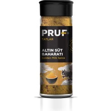 Pruf Altın Süt Baharatı Golden Milk Spice 45 gr Sağlıklı Cam Şişe