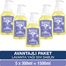 Le Petit Marseillais Saf Sıvı Sabun Lavanta Yağı 300 ml x5 Avantajlı Paket