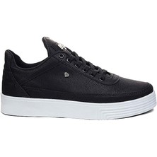 Garajmen Siyaha Beyaz ve Siyaha Siyah Erkek Sneaker Ayakkabı