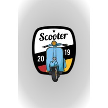 Quart Aksesuar 13 x 10 cm Scooter Sticker Motor Araba Kask Laptop Sticker