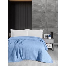 Mulberry Havuzlu Pike Örgü Battaniyesi %100 Pamuk Kalın Iplik Ev Dekorasyonu Tek Kişilik 170*240