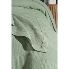 Mulberry Waflle Desenli Pike Waflle Battaniyesi %100 Pamuk Kalın Iplik Yumuşak Tek Kişilik 170*240