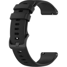 Case Street Casestreet Huawei Watch Fit 2 Classic 18MM Kordon Benekli Kancalı Silikon-Siyah