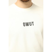 Owut Collection Bisiklet Yaka Baskılı Sweatshirt