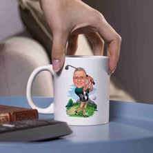Hediye Moda Golf Oynayanlara Özel Karikatürlü Kupa Bardak