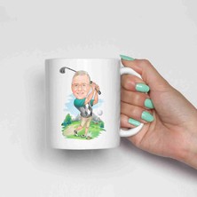 Hediye Moda Golf Oynayanlara Özel Karikatürlü Kupa Bardak