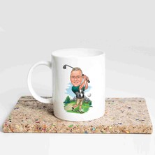 Hediye Moda Golf Oynayanlara Özel Karikatürlü Kupa Bardak