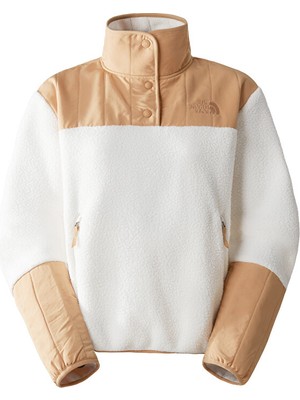 The North Face W Cragmont Fleece 1/4 Snap Kadın Outdoor Polar Sweatshirts NF0A84IBLDI1 Beyaz