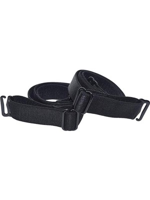Pierre Cardin 2'Li Ekonomik Paket Siyah Çıkarılabilir Sütyen Askı Set (10 Mm)