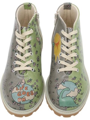 Kadın Vegan Deri Çok Renkli Bilekte Bot - Life Goes On Tasarım