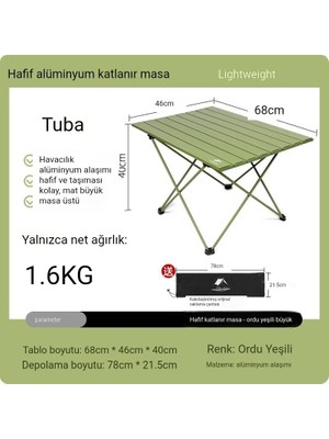 Cloud Açık Katlanır Masa Taşınabilir Alüminyum Alaşımlı Piknik Yumurta Rulo Masası Hafif Kamp Masası Piknik Masası ve Sandalyeler Barbekü Masası (Yurt Dışından)